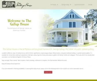 Thegalluphouse.com(The Gallup House) Screenshot