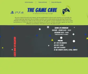 Thegamecavehsv.com(We are a family focused and veteran owned establishment whose main intention) Screenshot