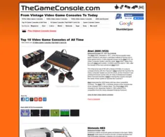 Thegameconsole.com(Top 10 Video Game Consoles of All Time) Screenshot