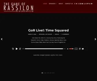 Thegameofrassilon.com(A Doctor Who Roleplaying Game Podcast) Screenshot