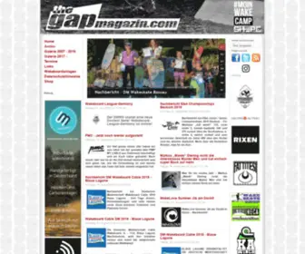 Thegapmagazin.com(Online Cable Wakeboard Magazin) Screenshot