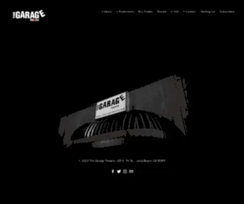 Thegaragetheatre.org(The Garage Theatre) Screenshot