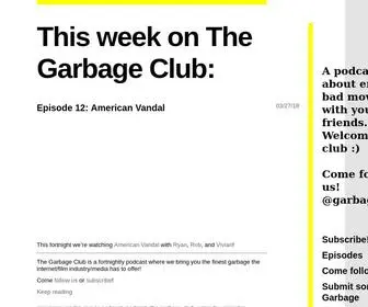 Thegarbage.club(This week on The Garbage Club) Screenshot