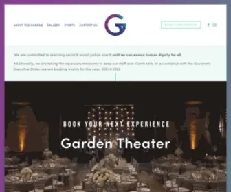 Thegardendetroit.com(Book your next experience at the historic Garden Theater) Screenshot