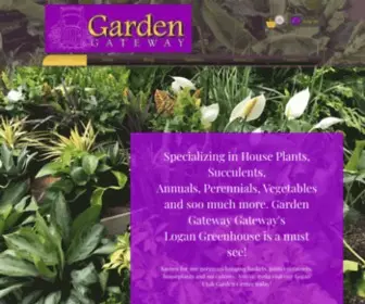 Thegardengateway.com(THE Logan Utah greenhouse & garden center Garden Gateway) Screenshot