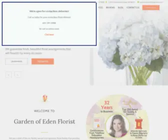 Thegardenofedenflowers.com(Garden of Eden Florist) Screenshot