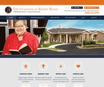 Thegardensatbarryroad.com(The Gardens at Barry Road Assisted Living) Screenshot