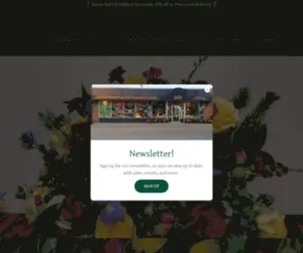 Thegardenshedfloral.com(The Garden Shed Floral & Window Fashions) Screenshot