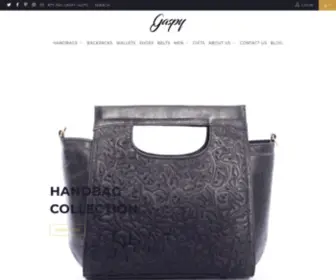 Thegaspycollection.com(Artisan-Crafted, 100% Leather Accessories) Screenshot