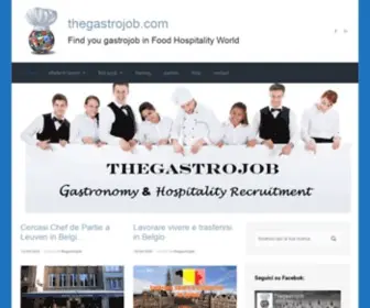 Thegastrojob.com(Find you gastrojob in Food Hospitality World) Screenshot