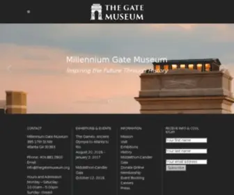 Thegatemuseum.org(The Millennium Gate Museum’s mission) Screenshot