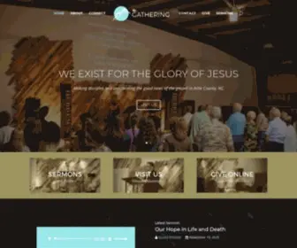 Thegatheringashe.com(The Gathering Church) Screenshot