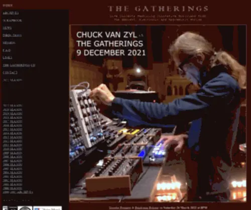 Thegatherings.org(The Gatherings Concert Series) Screenshot