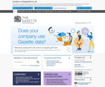 Thegazette.co.uk(The Gazette) Screenshot