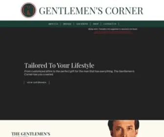 Thegcorner.com(Men's Tailored Suits & Apparel) Screenshot