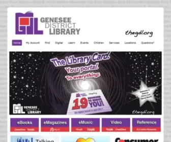 Thegdl.org(Genesee District Library) Screenshot