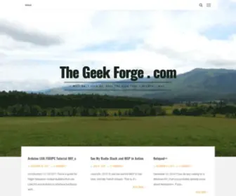 Thegeekforge.com(I will only ever be) Screenshot