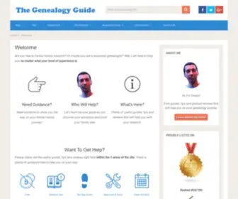 Thegenealogyguide.com(The Genealogy Guide) Screenshot
