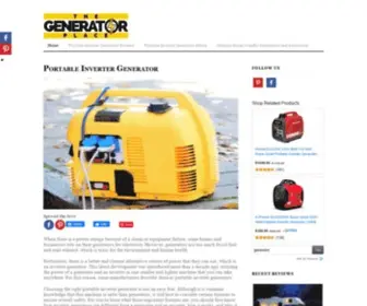 Thegeneratorplace.com(Portable Inverter Generator) Screenshot