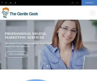 Thegentlegeek.com(The Gentle Geek) Screenshot