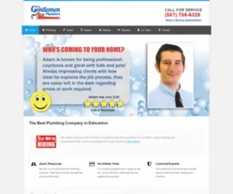 Thegentlemenplumbersedmonton.com(Your Local Edmonton Plumbing Company) Screenshot