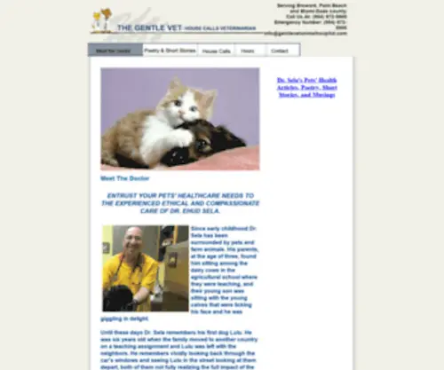 Thegentlevet.com(At the Gentle Vet Animal Hospital our primary focus) Screenshot