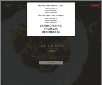 Thegeorgech.com(The George Kitchen & Bar) Screenshot