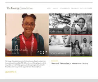 Thegeorgefoundation.org(The George Foundation) Screenshot