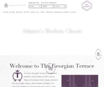 Thegeorgianterrace.com(The Georgian Terrace) Screenshot