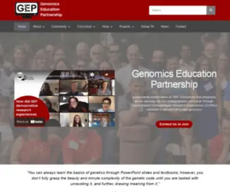 Thegep.org(Genomics Education Partnership) Screenshot