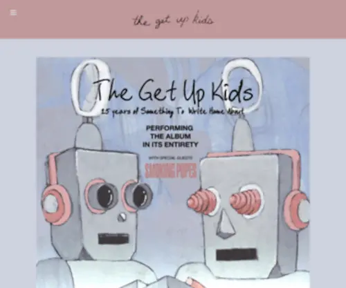 Thegetupkids.com(The Get Up Kids) Screenshot