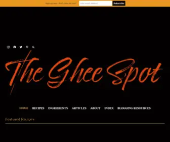 Thegheespot.net(The Ghee Spot) Screenshot