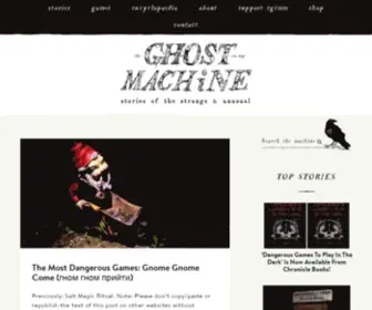 Theghostinmymachine.com(The Ghost In My Machine) Screenshot
