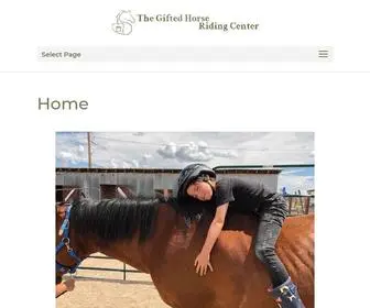 Thegiftedhorseridingcenter.com(The Gifted Horse Riding Center) Screenshot