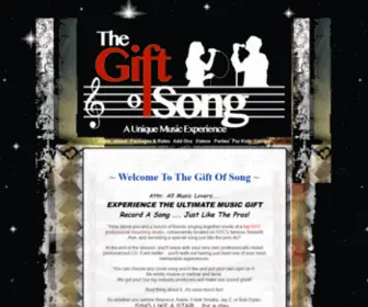 Thegiftofsong.com(The Gift Of Song NYC) Screenshot