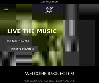 Thegignight.com(The Gig Night) Screenshot