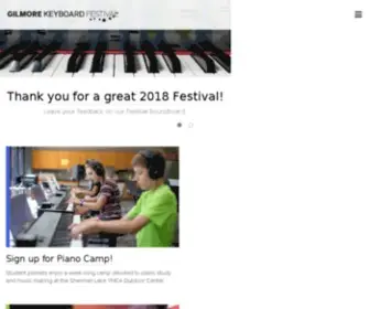 Thegilmore.org(The Home of The Gilmore Keyboard Festival) Screenshot