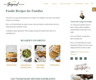 Thegingeredwhisk.com(Family Friendly Culinary Adventures) Screenshot