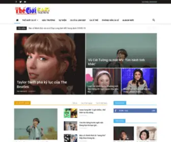Thegioicasi.com(Tin tức ca sĩ) Screenshot