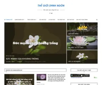 Thegioidanhngon.com(Thế giới danh ngôn) Screenshot