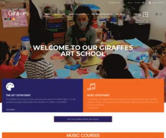 Thegiraffes.ca(The Giraffes Art School is a Music and Fine Arts Centre in North Vancouver) Screenshot