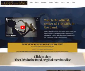 Thegirlsintheband.com(The Girls in the Band) Screenshot