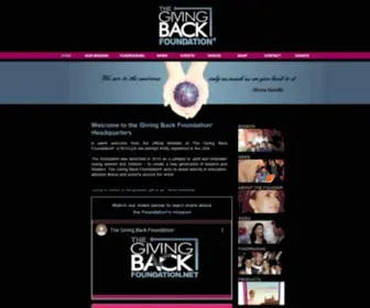 Thegivingbackfoundation.net(The Giving Back Foundation) Screenshot