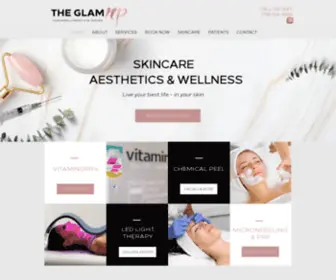 Theglamnp.com(The Glam NP) Screenshot