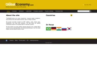 Theglobaleconomy.com(Global economy) Screenshot