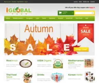 Theglobalfood.com(International Food) Screenshot