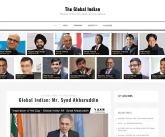 TheGlobalindian.com(The Global Indian) Screenshot