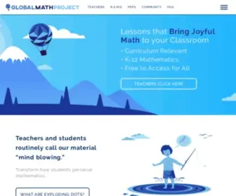 Theglobalmathproject.org(Global Math Project) Screenshot