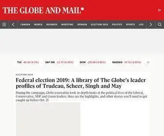 Theglobeandmail.com(The Globe and Mail) Screenshot