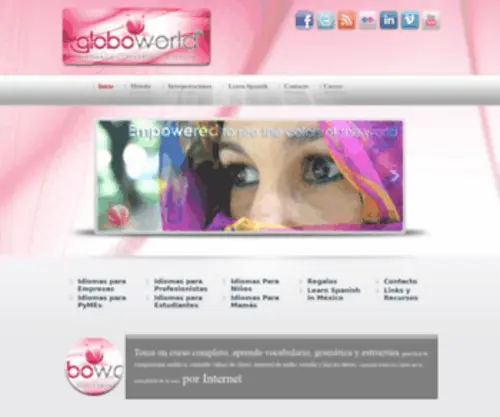 Thegloboworld.com(ESCUELA DE IDIOMAS GLOBOWORLD EN QUERETARO) Screenshot